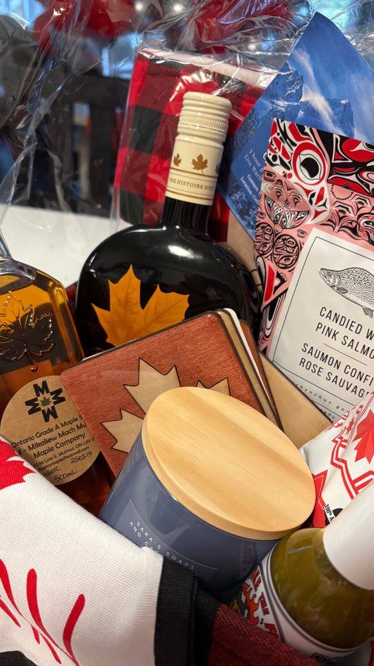 Canada Proud Gift Basket BONUS Private Ski Lesson w Level 4 Female Instructor!